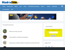 Tablet Screenshot of madridfree.com